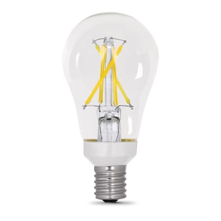 Feit Electric BPA1560N/927CAFIL2 Filament LED Bulb, A15 Lamp, 60 W Equivalent, E17 Lamp Base, Dimmable, Clear BPA1560N927CAFIL2
