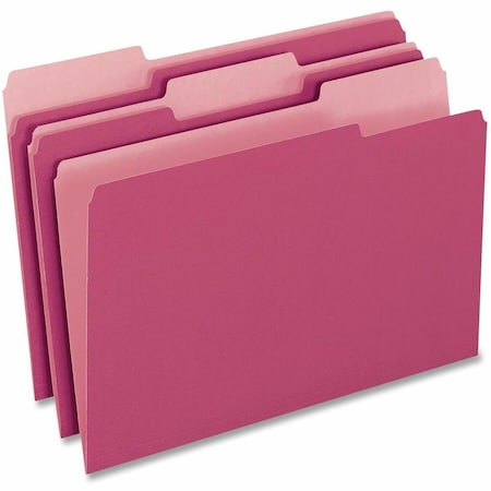 Tops Business Forms Pendaflex, INTERIOR FILE FOLDERS, 1/3-CUT TABS, LETTER SIZE, PINK, 100PK 421013PIN