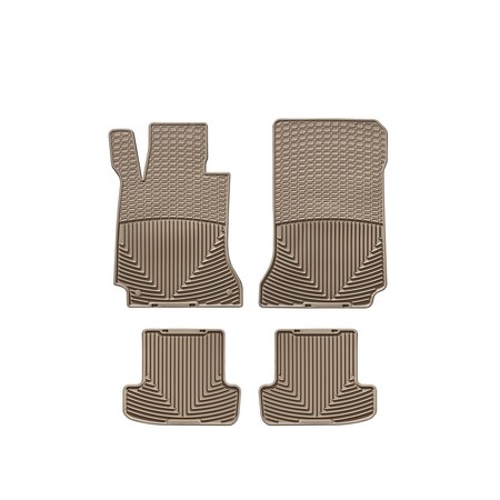 Weathertech Tan, Front and Rear All Weather Floor Mats MB W204C T