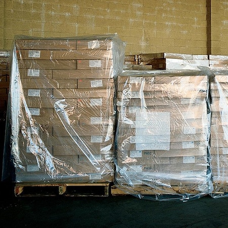 Zoro Select 2 mil Clear Pallet Cover, 52 in W, 48 in D, 96 in L, 45 PK 20G-524896