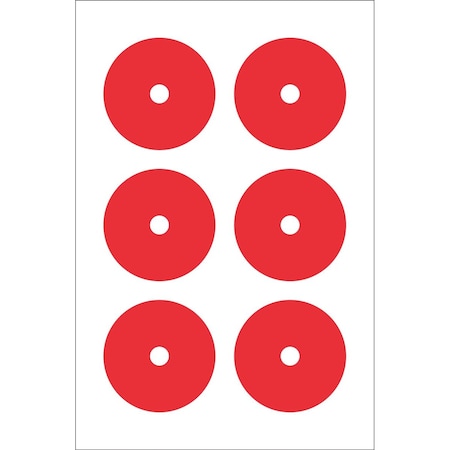Accuform GAUGE MARKING DECALS 3 in COLOR RED GML104RD