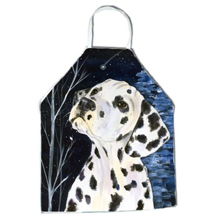 Carolines Treasures Starry Night Dalmatian Apron - 27 x 31 in. SS8370APRON