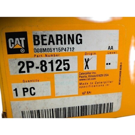 Caterpillar BEARING, CATERPILLAR OEM 2P8125 2P8125