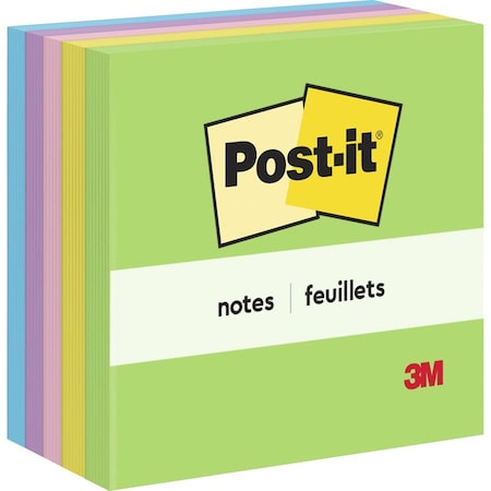 Post-It Notes, 3 in x 3 in, Floral Fantasy Collection, 100 Sheets/Pad, 5 Pads/Pack, 2PK 654-5UC