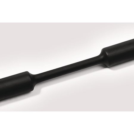 Hellerman Tyton Heat Shrink Tubing, Mini Reel, 2:1 Shrink Ratio, 1/4", 6.4/3.2 Dia, PO, Black, 50 ft/reel 309-60298