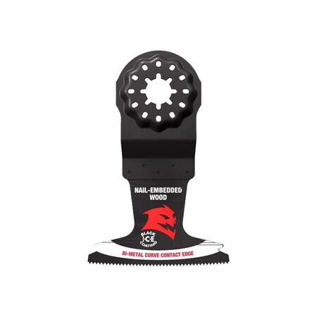 Freud Oscillating Wood Blade Starlock 2.5in W Bi-Metal Curve Contact Edge Round Nail-Embedded Woo, 3PK DOS250BW3