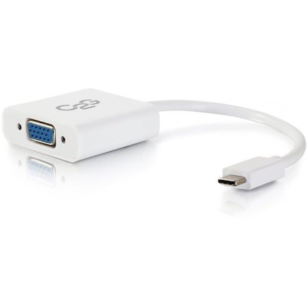 C2G USB 3.1 USB-C TO VGA VIDEO ADAPTER - WHITE TAA COMPLIANT 29472