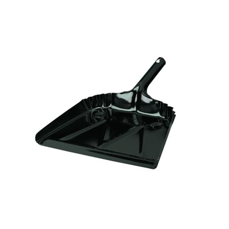 Tool Time 12 Inch Metal Dust Pan - Black TO1664451
