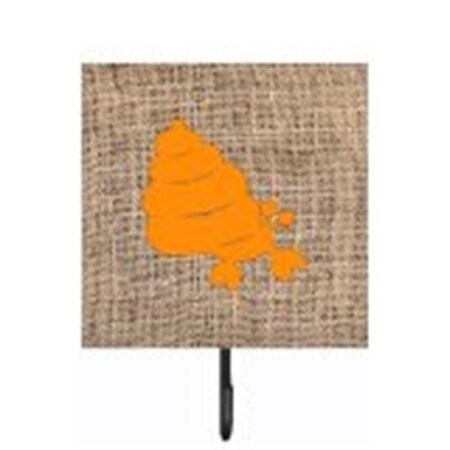 Carolines Treasures Hermit Crab Burlap And Orange Leash Or Key Holder BB1092-BL-OR-SH4