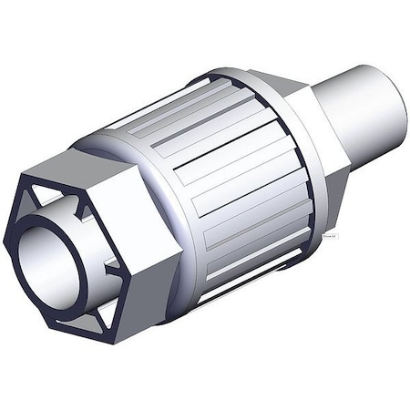 Smc High Purity Tube Fitting, Adapter, PFA LQ3H4A-MN