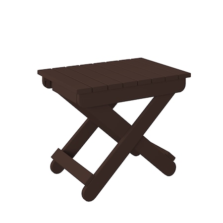 Polybird FOLDING END TABLE. TUDOR BROWN POLYBIRD P46
