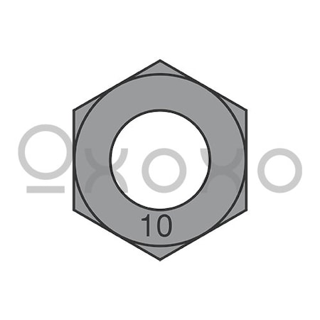 Oxoxo M8-1.25 Din 934 Metric Class 10 Hex Nuts Plain, 2000PK 260668