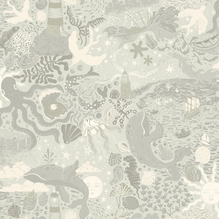 York Wallcoverings Havet Light Blue Wallpaper MB29017