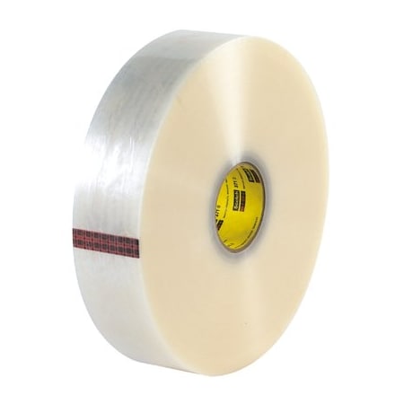 Scotch Packing Tape, 1.8 mil Thick, 2 in W x 1,000 yd L, 3 in Core Dia., Clear, 6 PK T903371