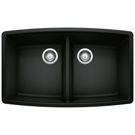 Blanco Performa Equal Double Bowl, Coal Black 442937