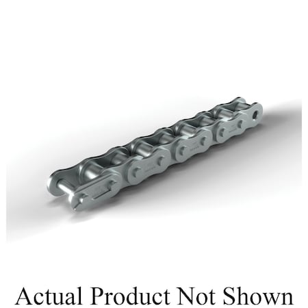 Hkk Chain Riveted Single Pitch Roller chain, 100 ft OAL, 1/2 P, 0.312 Dia x 5/16 in W Roller, 304 SS SR040R1C