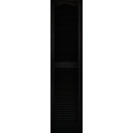 Builders Edge 15''x60'' Vinyl Louvered Shutter, 2PK 23140060002