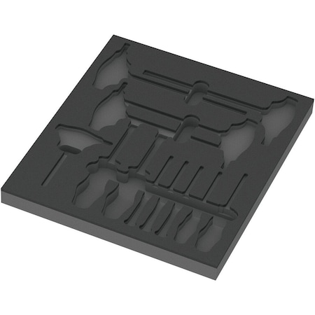 Wera 9813 Foam insert Hex screwdriver set 1, empty, 344 x 30 x 392 mm 5137313001