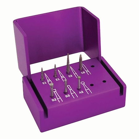 Jorgensen Laboratories Diamond Dental Burr, 7PK J0452D8M