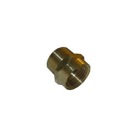 Larsen Supply Co. Garden Hose Brass Adapter, 3/4 FGH x 3/4 In. MPT 15-1709