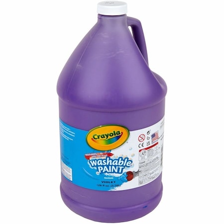 Crayola Washable Paint, Violet, 1 gal Bottle 542128040