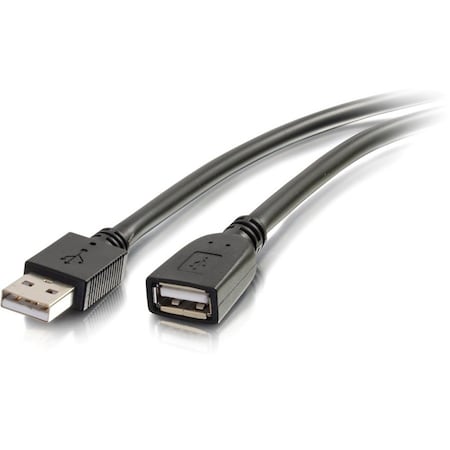 C2G 16FT USB A MALE TO FEMALE ACTIVE EXTENSION CABLE - PLENUM, CMP-RATED 39010