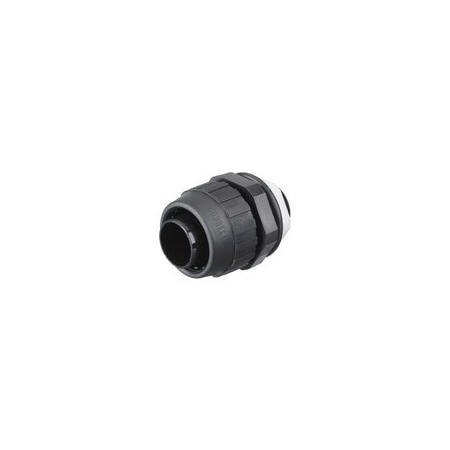 Hubbell Conduit Fitting Connector, 3/4, Liquid-Tight, Nylon, Black P075NBKA