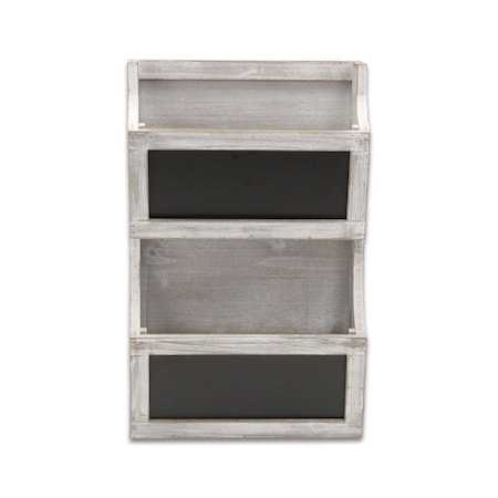 Homeroots 12" White Solid Wood Additional Accessory 487941