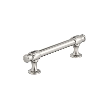 Amerock Winsome 3-3/4 inch 96mm Center-to-Center Polished Nickel Cabinet Pull BP36766PN