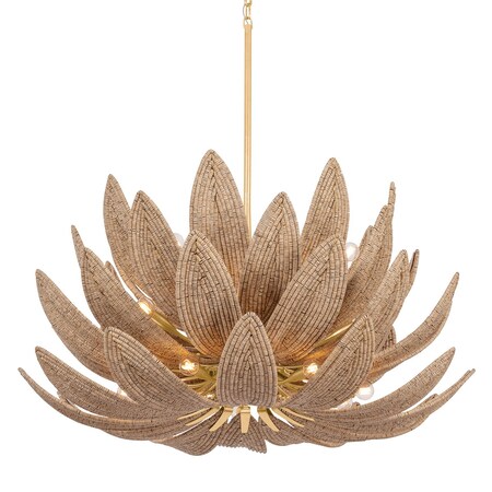 Corbett Lighting Varanasi 28 Light Chandelier in Vintage Gold Leaf Finish 539-42-VGL
