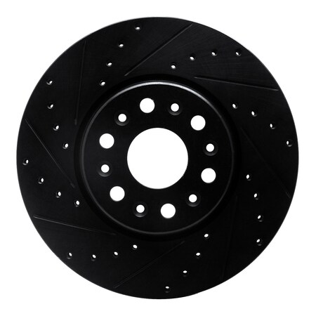 Dynamic Friction Co DFC Brake Rotor - Drilled and Slotted - Black 633-48090L
