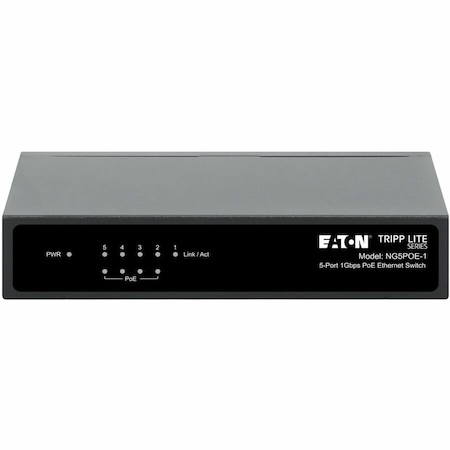 Tripp Lite GB ETHERNET SWITCH POE+ 5PORT NG5POE-1