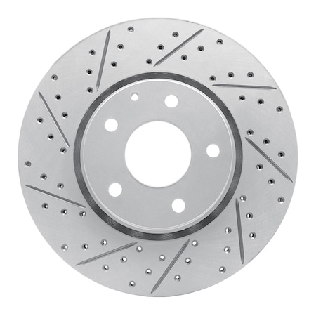 Dynamic Friction Co DFC Geoperformance Rotor - Drilled and Slotted 830-80076L