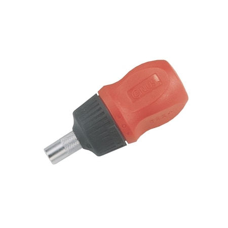 Genius Tools Stubby Handle Ratcheting Screwdriver 522+2985