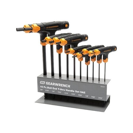 Gearwrench Hex Key Sets, Alloy Steel, Metric 83523