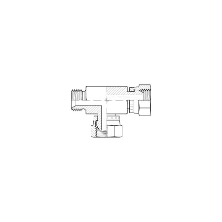 Adaptall MALE BSPP RUN TEE (SWIVEL) 1/8 in 1/8 in 1/8 in 9095-02-02-02
