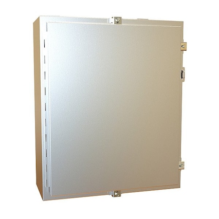 Hammond Clamps Electrical Enclosure, 24 in H, 8 in D, 20 in W, 12, 13, 3R, 4, 4X, Stainless Steel 1418N4SSE8