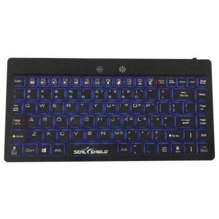 Sealshield SEAL GLOW SILICONE WIRED KEYBOARD EDGE ILLUMINATED KEYS- DISHWASHER SAFE - US-EN SW89G