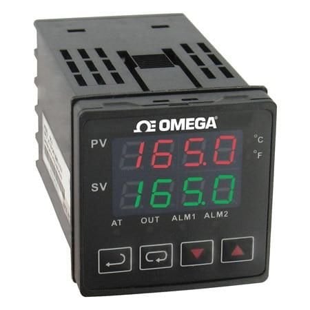 Omega Temperature Controller, Temperature, T/C, RTD, 1 I/P, DC Pulse, 1 O/P, 1/16 DIN, AC, 3.5 Digit Dual CN742