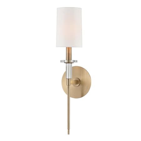 Hudson Valley Lighting Amherst 1 Light Wall Sconce 5 In. Aged Brass 8511-AGB