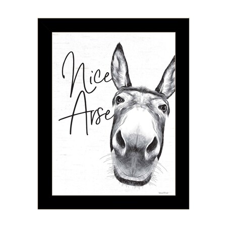 Homeroots Nice Arse Black Framed Print Bathroom Wall Art 530073