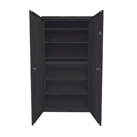 Steel Cabinets Usa Storage Cabinet, 72 in H, 24 in W, Espresso, 5 Shelves UA-241872-5-E