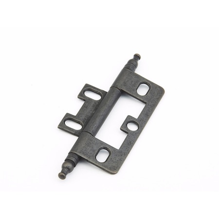 Schaub Minaret Tip Non-Mortise Cabinet Hinge Distressed Bronze Finish 1100M-DBZ
