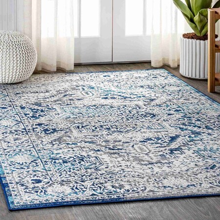 Jonathan Y Modern Persian Vintage Medallion Navy/Light Gray 10 ft. x 13 ft. Area Rug MDP100B-13