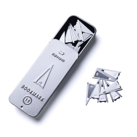 Novium Bookmarks, Silver, Shuttle Design, Stainless Steel, 15pcs, 15PK 805815