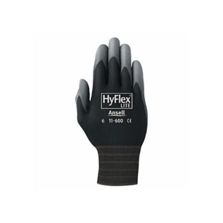 Hyflex 11-600 Palm-Coated Gloves, Size 11, Black, 12PK 012-11-600-11-BK