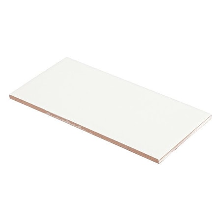 Crossville Wall Tiles, White, 4 in. H, 7.875 in. L WT02.10408G