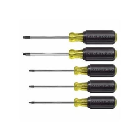 Klein Tools Screwdriver Set, TORX Cushion Grip, 5-Piece 19555