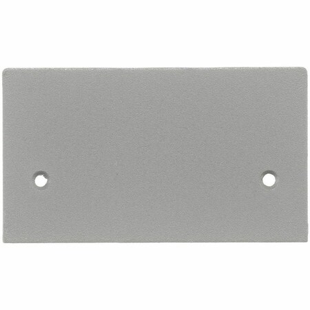 Hubbell Wiring Device-Kellems Blank Plate, Aluminum, Gray SS2309BGYA