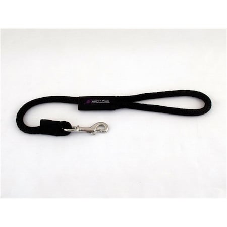 Soft Lines Dog Snap Leash 0.5 In. Diameter By 2 Ft. - Black SO456440